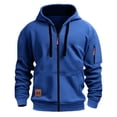 thumbnail image 1 of FAWUUDO Hoodies for Men Pullover Oversized Long Sleeve Fleece Hooded Sweatshirt Lightweight Casual Fall Winter Hoodies Blue, 1 of 5