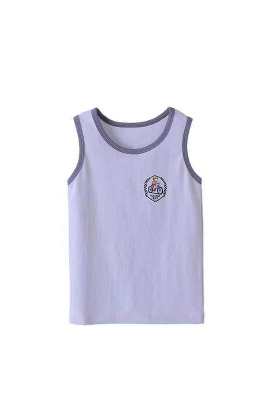 Kids Tank Top Cloud Like Breathable - Soft Cotton Sleeveless Undershirt for Boys Girls 5-15Y