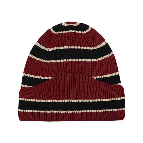 FAWUUDO Knit Cuffed Beanie for Men and Women Soft Warm Winter Hat Unisex Stocking Cap