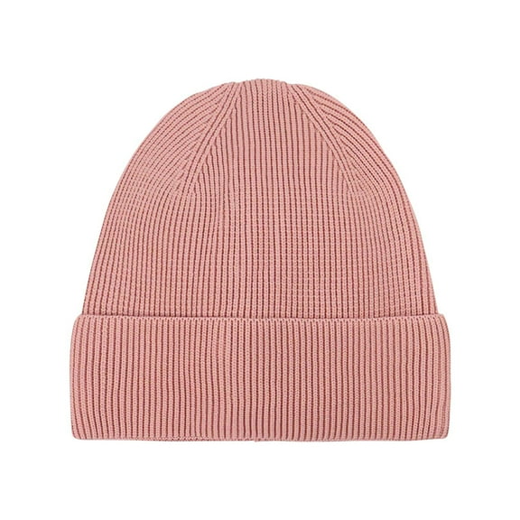 FAWUUDO Knit Cuffed Beanie for Men and Women Soft Warm Winter Hat Unisex Stocking Cap