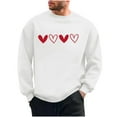 thumbnail image 1 of FAWUUDO Men Valentine's Tops Red Heart Printed Shirts Long Sleeve Clothes, 1 of 7