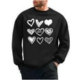 thumbnail image 1 of FAWUUDO Men Valentine's Tops Red Heart Printed Shirts Long Sleeve Clothes, 1 of 7