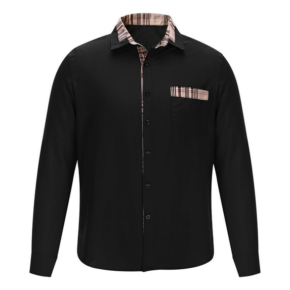 FAWUUDO Men's Spring Half-Zip Stand Collar Sweater Solid Color Slim Fit Casual Business Knit Pullover Black