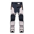 thumbnail image 1 of FAWUUDO Mens Splicing Elastic Hiking Pants Outdoor Sport Windproof Trekking Climbing Wear Breathable Pants Khaki, 1 of 9