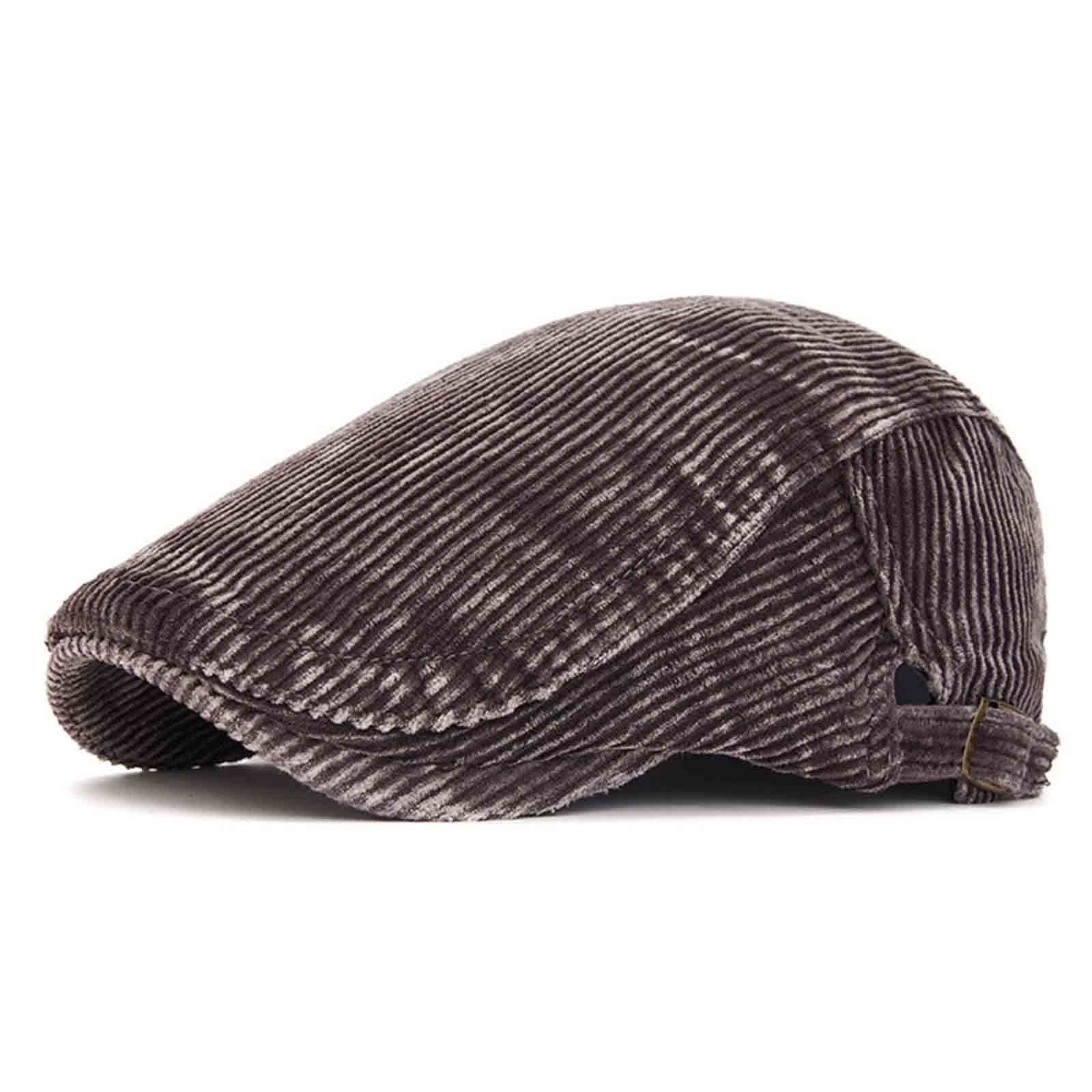 FAWUUDO Newsboy Cap for Men Cotton Mens Flat Hats Newsies Hat Classic ...