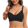 thumbnail image 1 of ROHUUQUE Nursing Sports Bra for Women Wireless Seamless Push-up One-Hand Clips Wide Straps Solid Colors Natural Shape, 1 of 7
