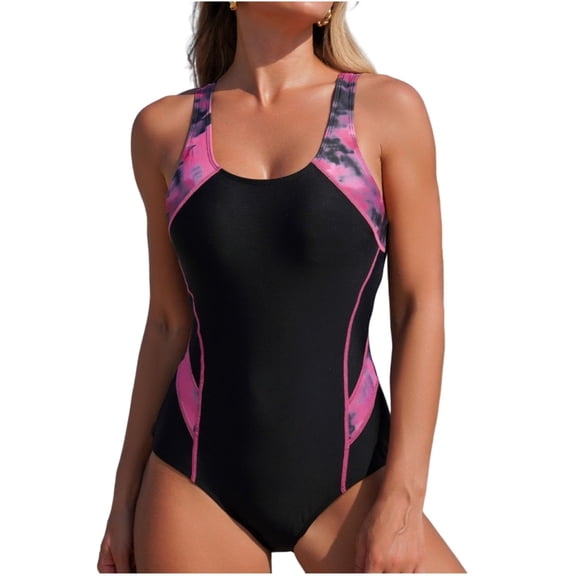 FAWUUDO One Piece Swimsuits for Women Tummy Control Bathing Suit