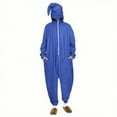 thumbnail image 1 of FAWUUDO Onesie Adult Unisex Christmas Zipper Pajamas Animals One Piece Homewear for Women Men Blue, 1 of 9