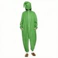 thumbnail image 1 of FAWUUDO Onesie Adult Unisex Christmas Zipper Pajamas Animals One Piece Homewear for Women Men Green, 1 of 9