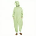 thumbnail image 1 of FAWUUDO Onesie Adult Unisex Christmas Zipper Pajamas Animals One Piece Homewear for Women Men Mint Green, 1 of 9