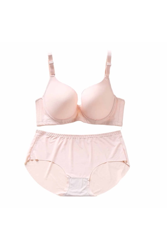 Underwire Lifting Bra for Women Thin Anti-Sagging Push Up C Cup Solid Colors Natural Shape
