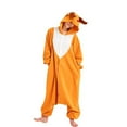 thumbnail image 1 of FAWUUDO Unisex Adult Onesie Pajamas Winter Warm Fuzzy Fleece One Piece Sleepwear Cute Jumpsuits, 1 of 2