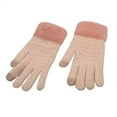 thumbnail image 1 of FAWUUDO Winter Gloves Womens Gloves for Cold Weather Elastic Cuff Knit Touchscreen Womens Glove Pink, 1 of 3