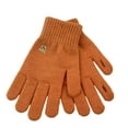 thumbnail image 1 of FAWUUDO Winter Gloves for Women Touch Screen Elastic Soft Warm Knit Thin Fleece Cold Weather Gloves Folding Cuffs Orange, 1 of 3