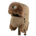 thumbnail image 1 of FAWUUDO Winter Hat for Men Women Trapper Hat with Ear Flaps, Windproof Trooper Hat for Cold Weather Hunting Skiing, 1 of 3