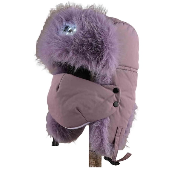 FAWUUDO Winter Hat for Men Women Trapper Hat with Ear Flaps, Windproof Trooper Hat for Cold Weather Hunting Skiing
