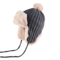 thumbnail image 1 of FAWUUDO Winter Trapper Hat with Ear Warm Faux Fur Windproof Snow Cap Hat, 1 of 3