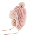 thumbnail image 1 of FAWUUDO Winter Trapper Hat with Ear Warm Faux Fur Windproof Snow Cap Hat, 1 of 3