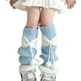 thumbnail image 1 of FAWUUDO Winter Warm Leg Warmers for Girls Fall Knitted Legwarmers Cute Soft Socks Accessories, 1 of 5