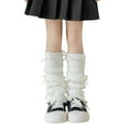 thumbnail image 1 of FAWUUDO Winter Warm Leg Warmers for Girls Fall Knitted Legwarmers Cute Soft Socks Accessories, 1 of 3