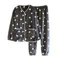 thumbnail image 1 of FAWUUDO Women's Cotton Long Sleeve Pajama Set Button Down Pjs Set, 1 of 4
