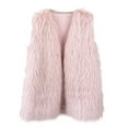 thumbnail image 1 of FAWUUDO Women's Faux Fur Coat Fluffy Faux Fur Jacket Long Sleeve Lapel Furry Winter Jackets Parka Short Coat Pink, 1 of 3