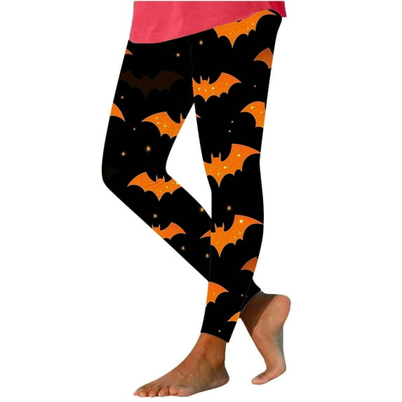 FAWUUDO Women's Halloween Print Leggings Yoga Pants for Fitness Jogging Gymnastics Multicolor