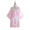 thumbnail image 1 of FAWUUDO Women's Robe Long Plush Soft Bathrobe Jacquard Color Block Robes Shawl Collar Sleepwear with Pockets, 1 of 9