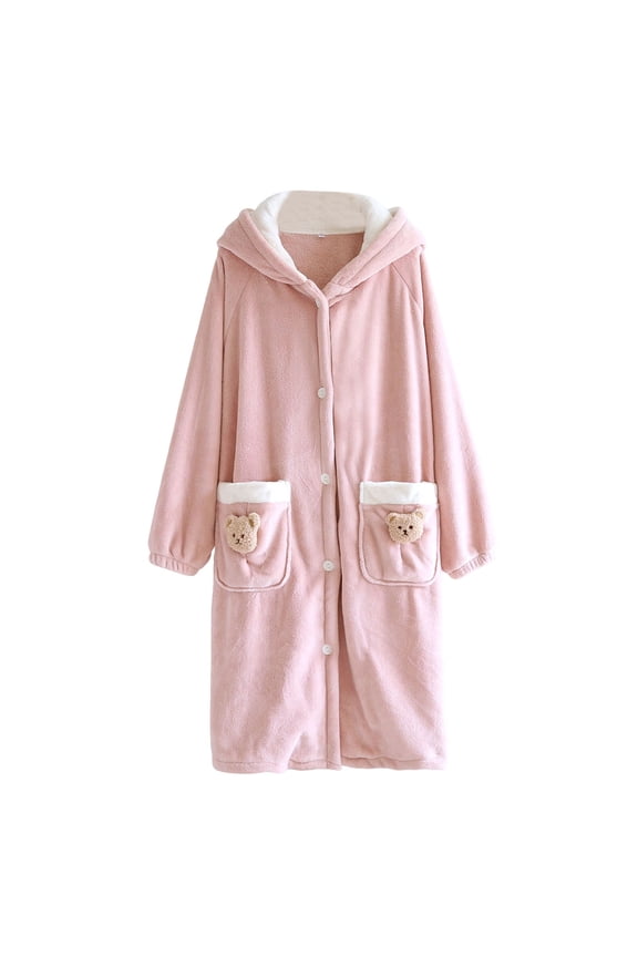 Women's Shawl Collar Bathrobe Soft Long Towel Robes for Women Super Absorbent Quick Dry