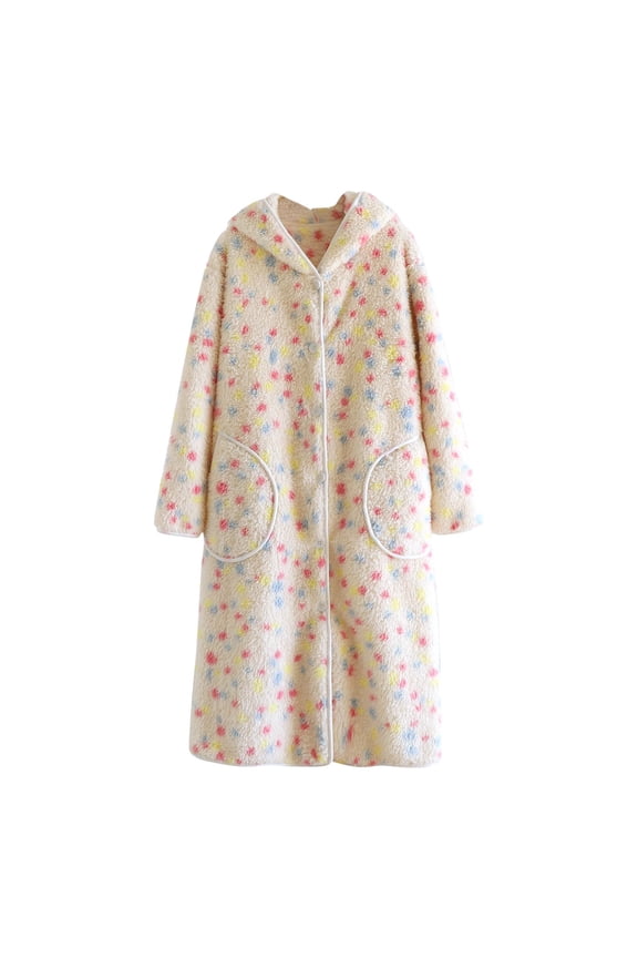 Women's Shawl Collar Bathrobe Soft Long Towel Robes for Women Super Absorbent Quick Dry