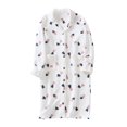 thumbnail image 1 of FAWUUDO Women's Shawl Collar Bathrobe Soft Long Towel Robes for Women Super Absorbent Quick Dry, 1 of 9