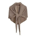 thumbnail image 1 of FAWUUDO Women's Striped Shawl Wraps Tie Front Knitted Triangle Shawls Scarf Cardigan Fall Winter Trendy Poncho Wrap Cape, 1 of 4