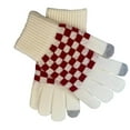 thumbnail image 1 of FAWUUDO Women's Winter Touch Screen Keep Warm Gloves Knitted Thermal Gloves for Mens Womens - with Elastic Cuff White, 1 of 3