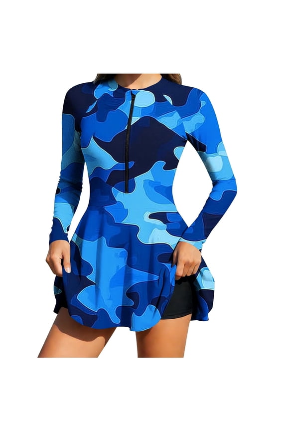 Womens Long Sleeve Rash Guard Sun Protection Snorkeling Top Surfing Swimsuits Uv Protective Swim Shirt