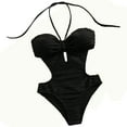 thumbnail image 1 of FAWUUDO Womens One Piece Swimsuit Slimming Tummy Control Bathing Suit Color Block Shapewear Swim Suits, 1 of 6