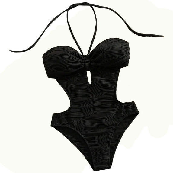 FAWUUDO Womens One Piece Swimsuit Slimming Tummy Control Bathing Suit Color Block Shapewear Swim Suits