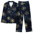 thumbnail image 1 of FAWUUDO Womens Pajamas Set Long Sleeve Christmas PJ Sets Soft Lounge Set for Women Sleepwear Joggers with Pockets, 1 of 7