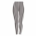 thumbnail image 1 of FAWUUDO Womens Printed Leggings Digital Print Footless Stretchy Tights Brown, 1 of 9