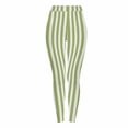 thumbnail image 1 of FAWUUDO Womens Printed Leggings Digital Print Footless Stretchy Tights Olive Green, 1 of 9