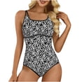 thumbnail image 1 of FAWUUDO Womens Swimsuits Tummy Control Bathing Suit Slimming One Piece Shapewear Swimwear with Ruched Waist, 1 of 8