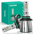 thumbnail image 1 of FAXCARS 9005/HB3 LED Headlight Bulbs High Beam 9005XS/HB3A 6000K Cool White 10000LM 500% Brighter Replacement Halogen Waterproof 50000 Hours Lifespan Plug and Play, 1 of 4