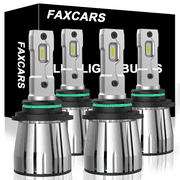 FAXCARS 9005XS 9006XS LED Headlight Bulbs for Mack Vision Granite Pinnacle CX CXU CXN GU4 GU5 GU7 GU8 CXN613 CXU613 CT713 GU813 1998-2019, High and Low Beam Combo, 6500K Cool White