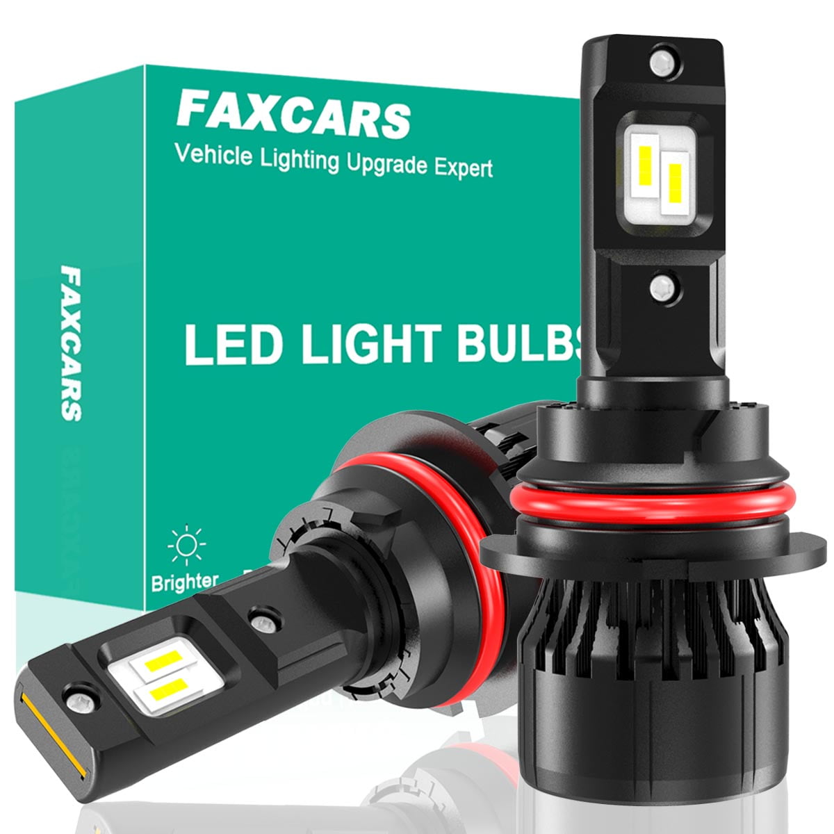 FAXCARS 9007 HB5 LED Headlight Bulbs for 1992-1999 2000 2001 2002 2003 ...