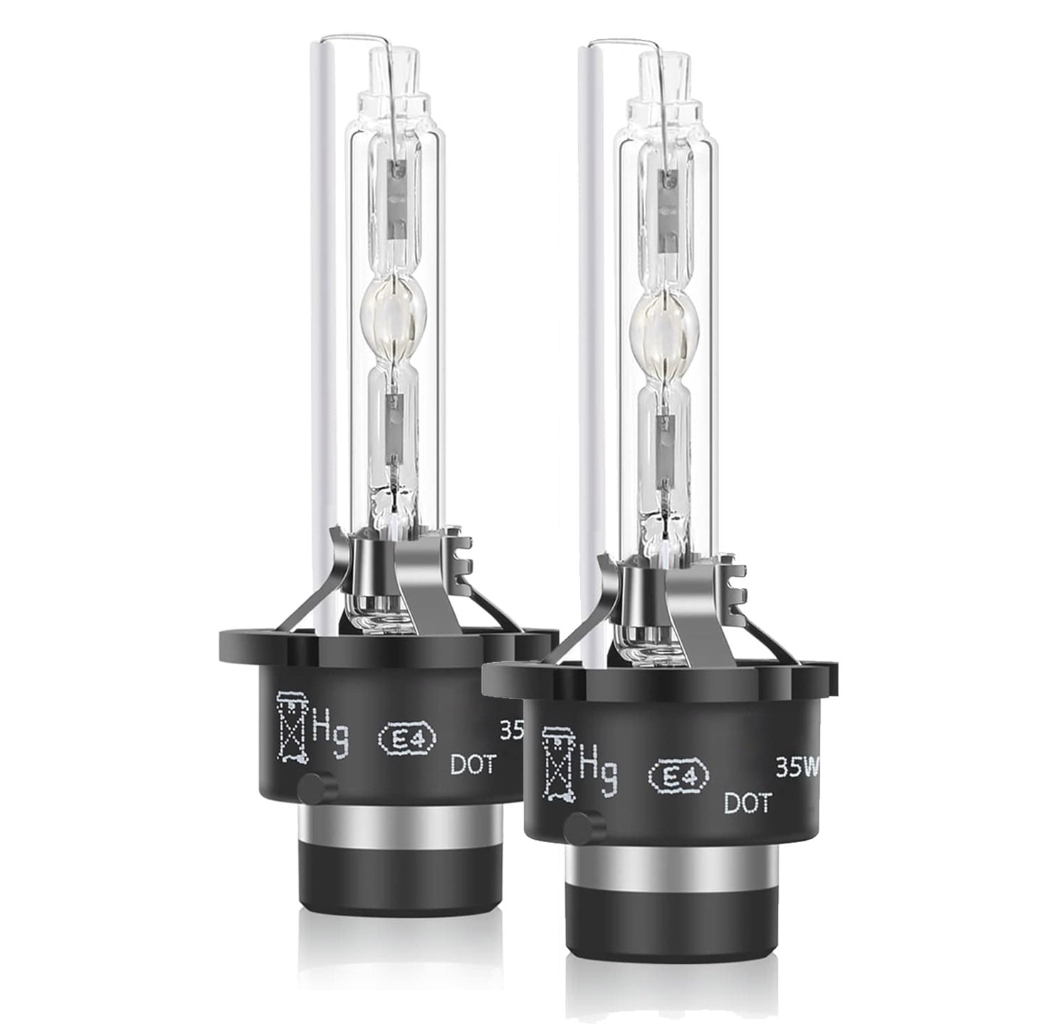 FAXCARS D2S HID Headlight Bulbs, 6000K Xenon White, 150% Brighter, Plug and Play Replacement Stock Bulb, Waterproof IP68, Pack of 2