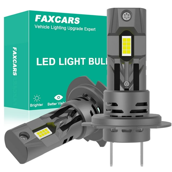 FAXCARS H7 LED Bulbs for Suzuki GSF1250 Bandit GSX-S1000F Burgman UH200 Motorcycle Scooter Headlights, Replacement OE 09471-12188 12V 55W Halogen, Mini Size 6500K Cool White, 2-Pack