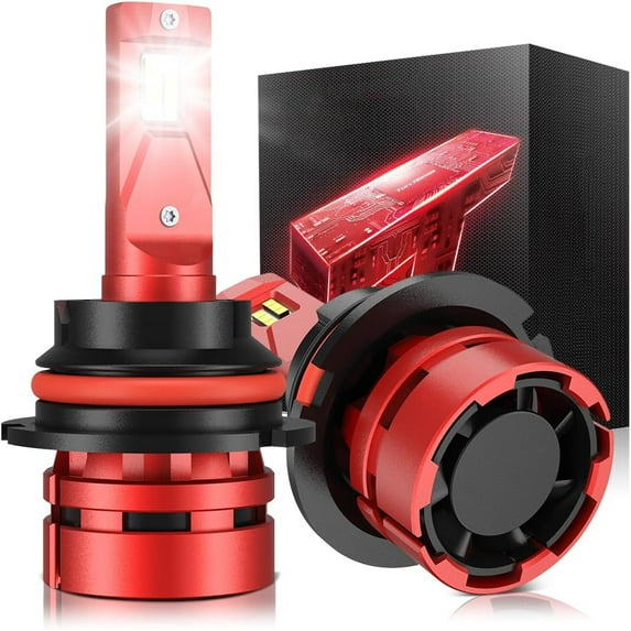 FAXCARS LED Bulbs for 1999 2000 2001 2002 2003 2004 Ford F250 F350 F450 F550 Super Duty Headlights 9007 HB5 High Low Beam 6500K Cool White Replacement Halogen Plug and Play, 2-Pack