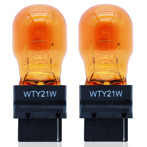 FAXCARS WTY21W Halogen Bulb 12V Amber Rear Turn Signal Lights OEM Replacement Plug and Play, 2-Pack