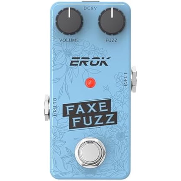 FAXE FUZZ Guitar Effect Pedal, Classic Fuzz Tone with Great Clean - Up on Low Volume Input, True Bypass$$Music