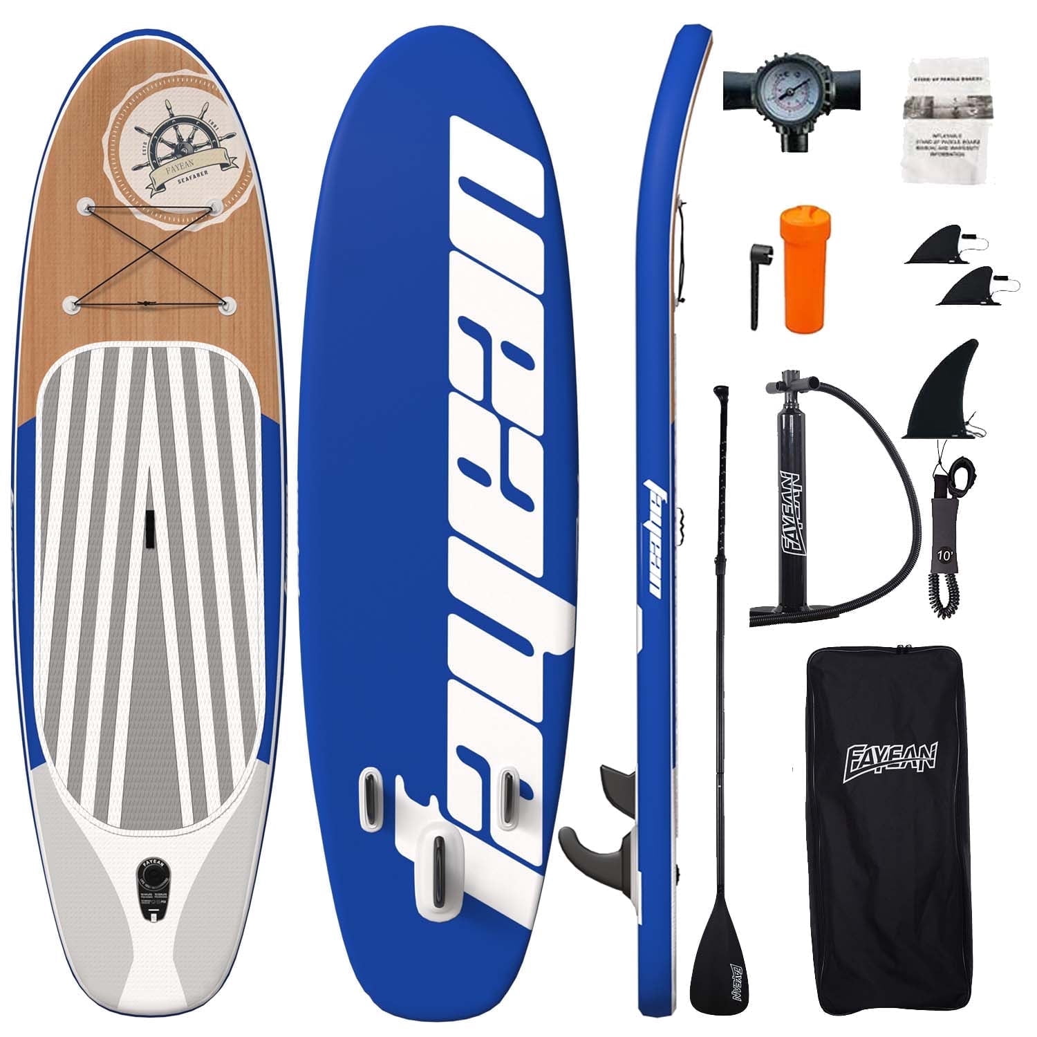 Inflatable Stand Up Paddle Board Non-Slip Deck Complete SUP Accessories 10.5'/11' x 33" x 6"