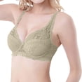 thumbnail image 1 of FAZVAOO Bras for Women,Underwire Lace Mesh Balconette Bra Push Up Padded Everyday Bras,Size 40b, 1 of 4